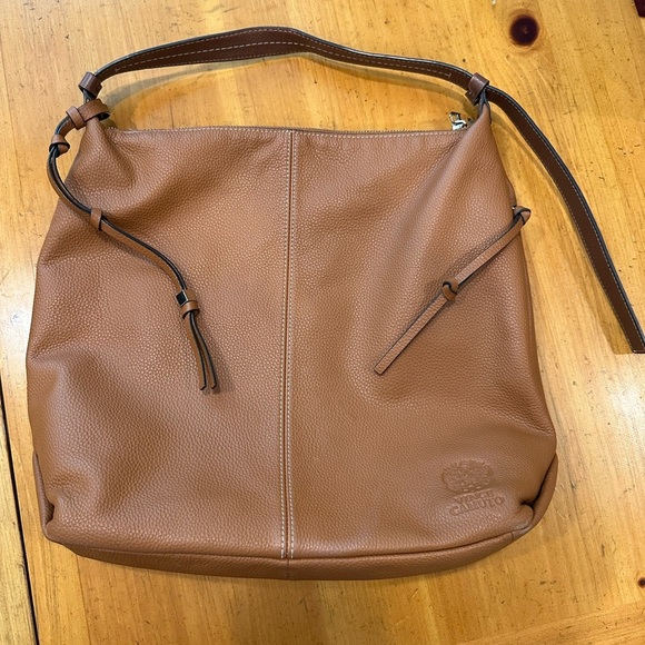 Vince Camuto Corin Tan Leather Hobo Bag - Picture 3 of 9